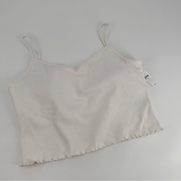 Gap Ribbed Crop Top Size XL NEW - Picture 1 of 5